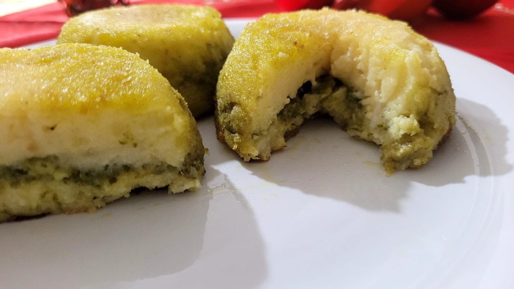 Tortitas de Patata Pesto y Pecorino en Freidora de Aire