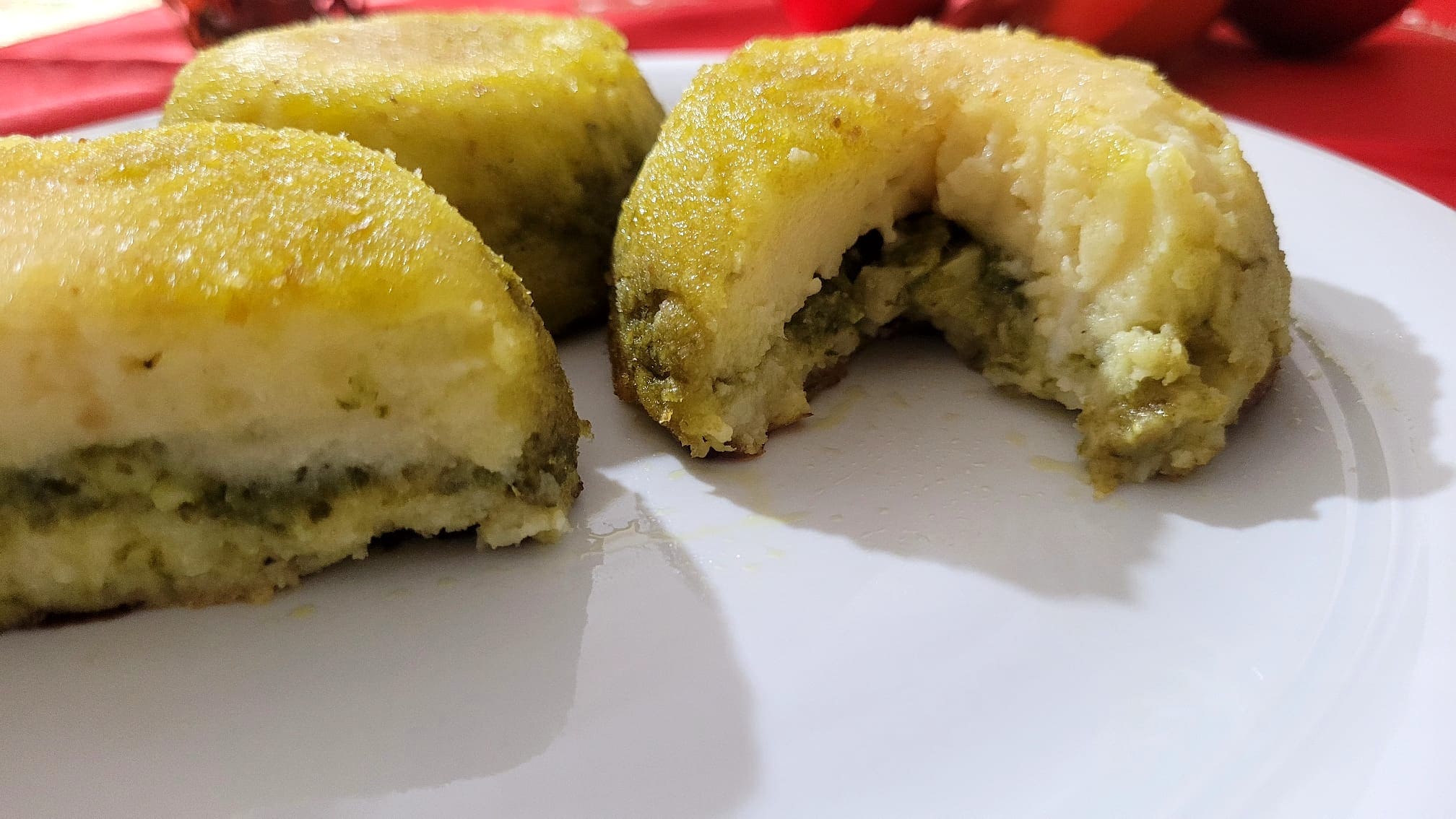 Tortitas de Patata, Pesto y Pecorino en Freidora de Aire