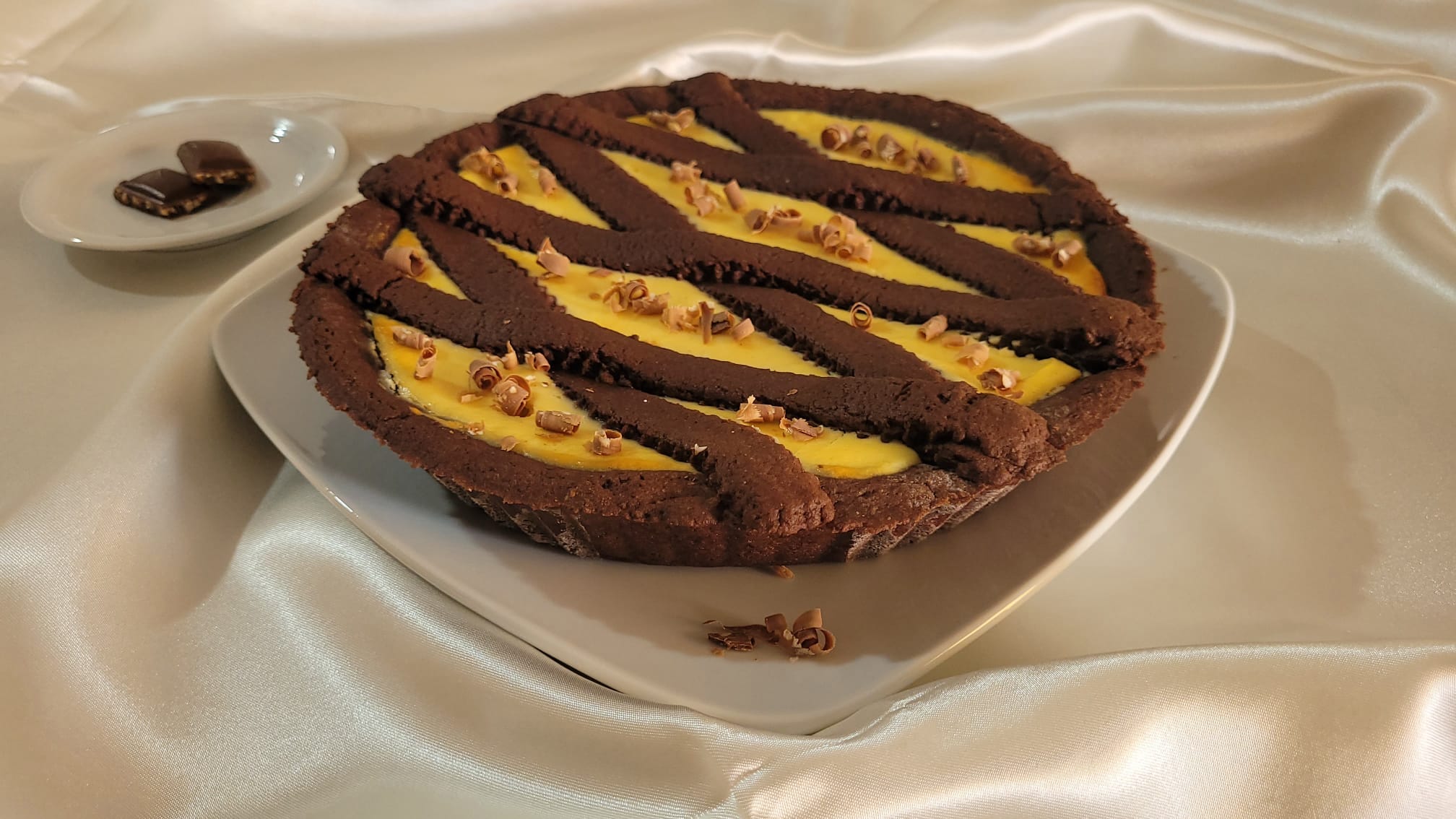 Tarta de Cacao con Crema de Mascarpone y Ricotta