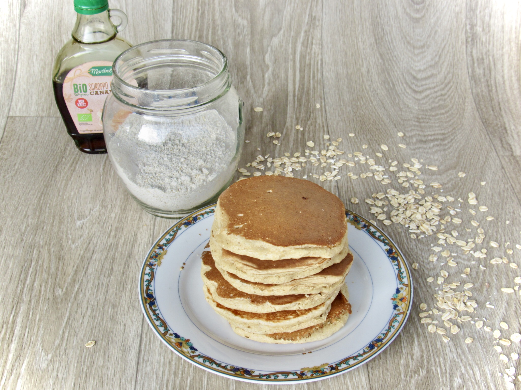 Pancake 🥞 proteicos, con copos de avena, sin harina 🌾