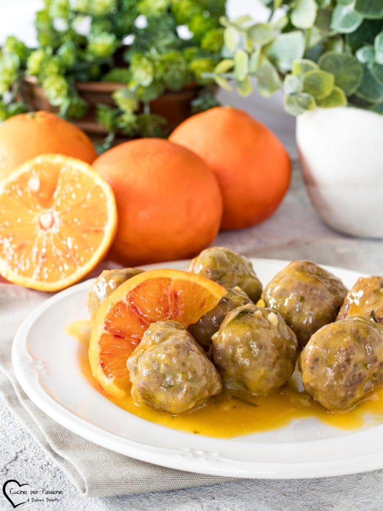 Albóndigas a la naranja