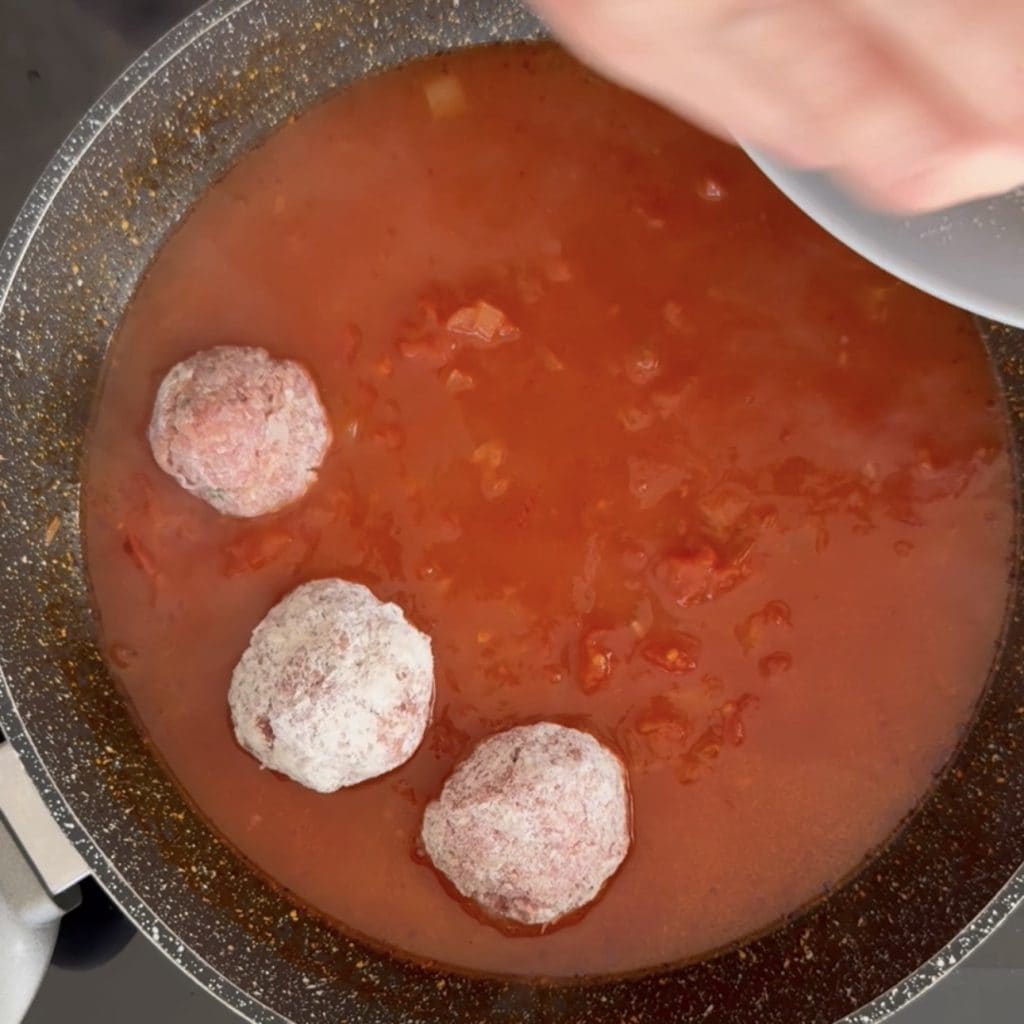 Albóndigas con jamón cocido