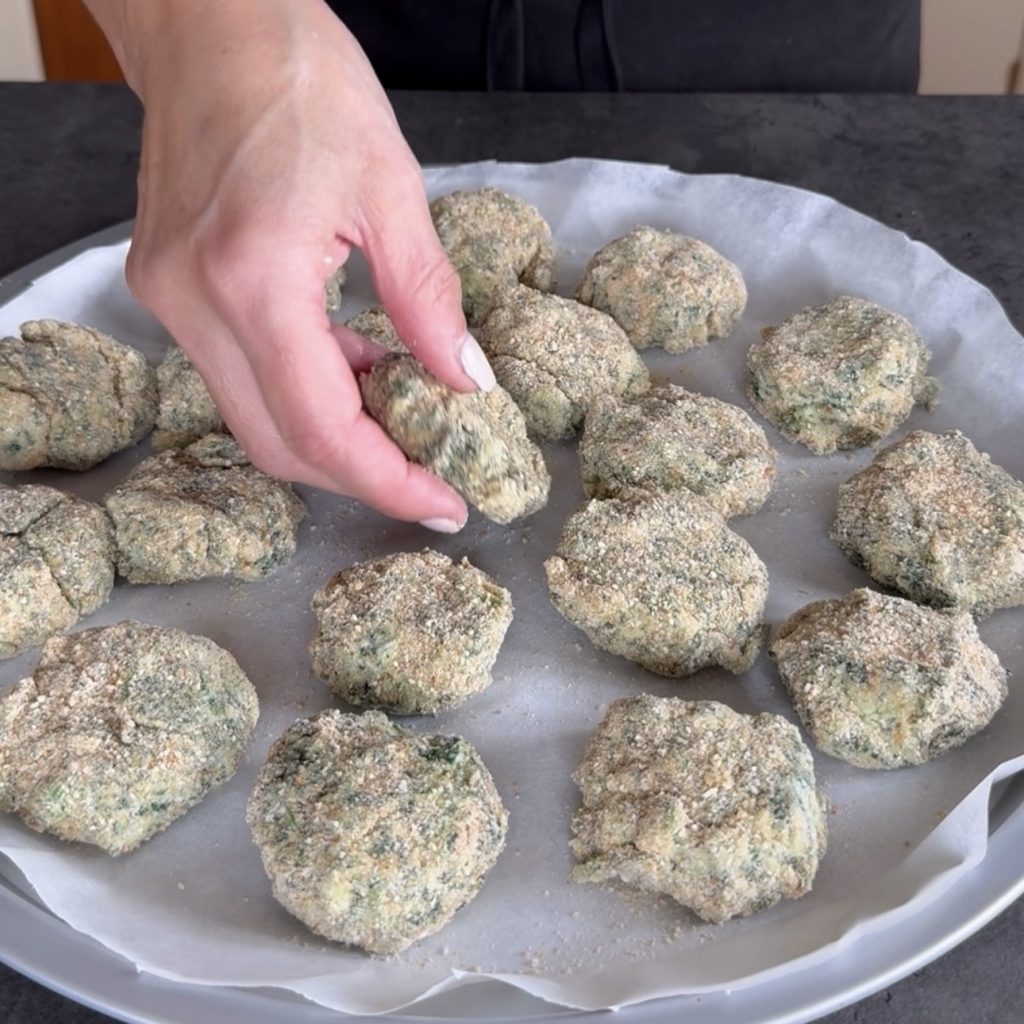 albóndigas de ricotta y espinacas