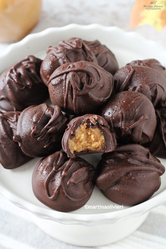 Bombones de mantequilla de cacahuete