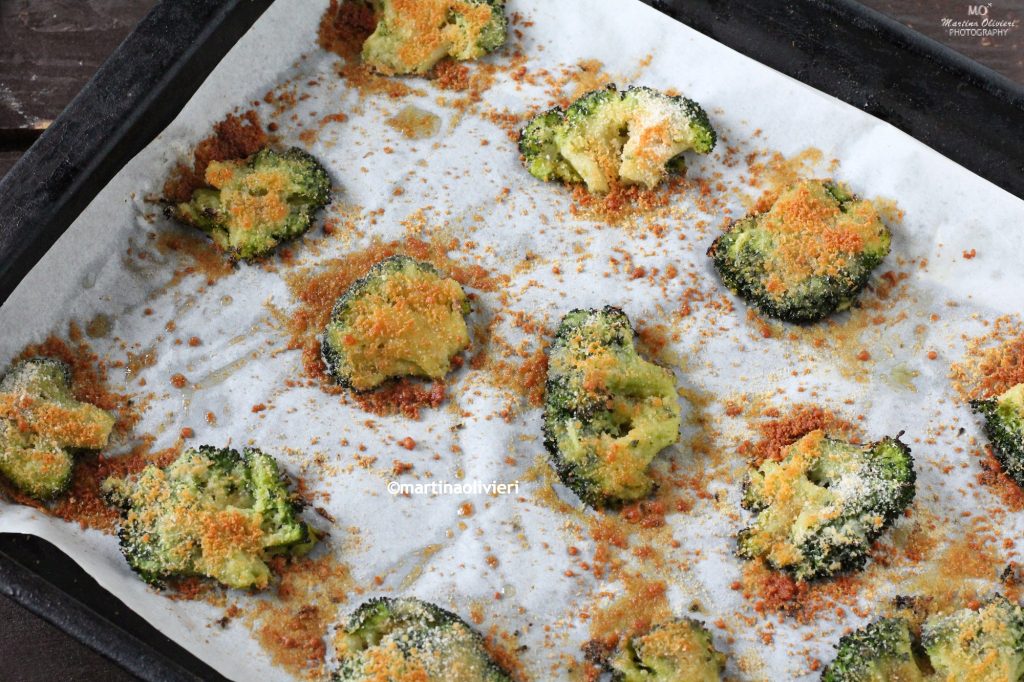 Brócoli machacado al horno - Smashed broccoli