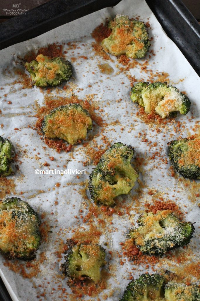 Brócoli machacado al horno - Smashed broccoli