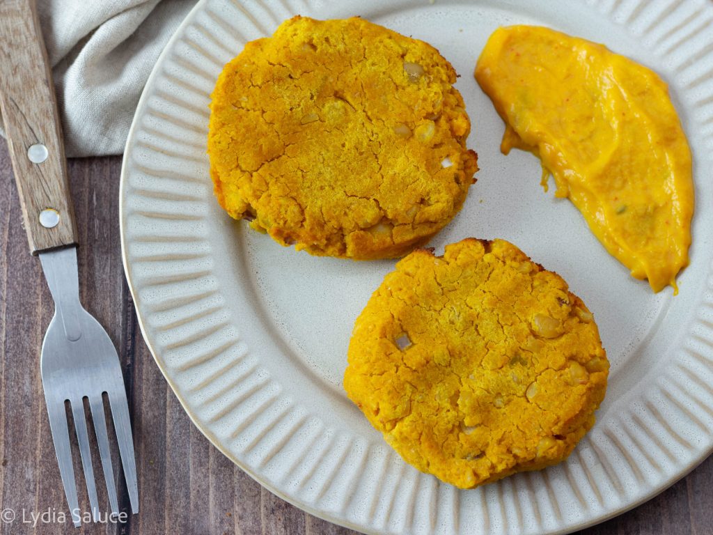 Burguer de calabaza y garbanzos