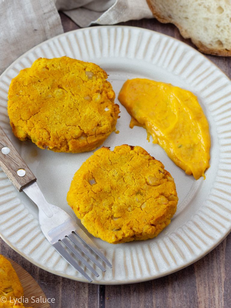 Burguer de calabaza y garbanzos