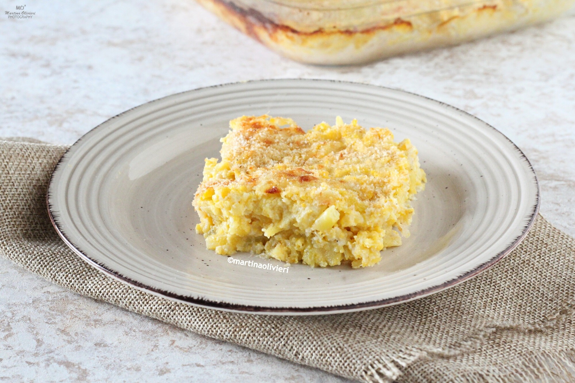 Coliflor gratinada al horno