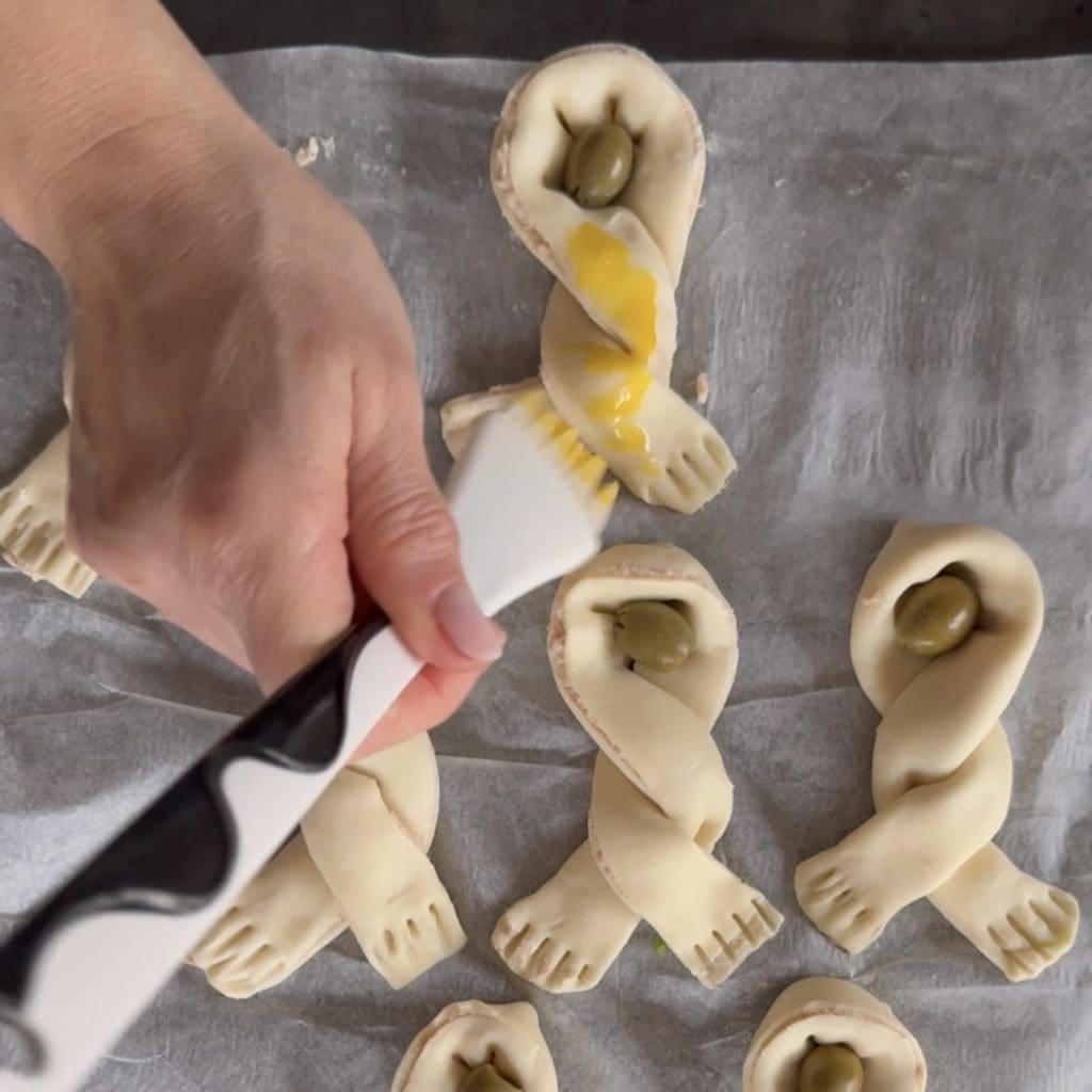 Conejitos de hojaldre salados