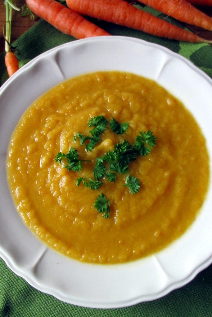Crema de zanahorias, Mangia senza Pancia