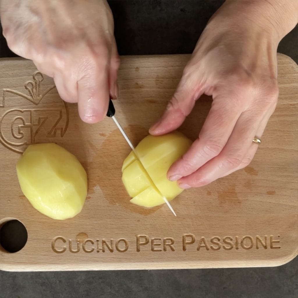 Ensalada de patatas y gambas