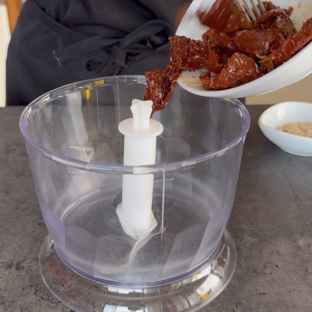 escalopines con tomates secos