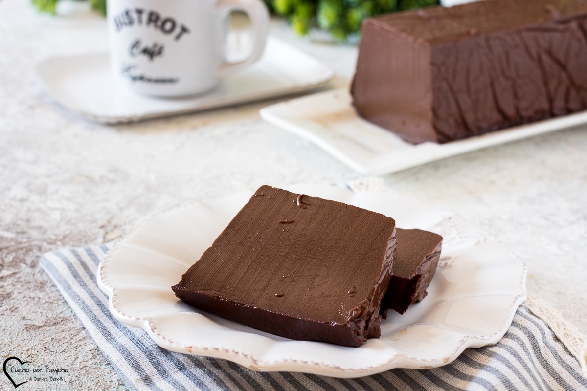 FLAN DE CHOCOLATE NEGRO denso para cortar en rodajas