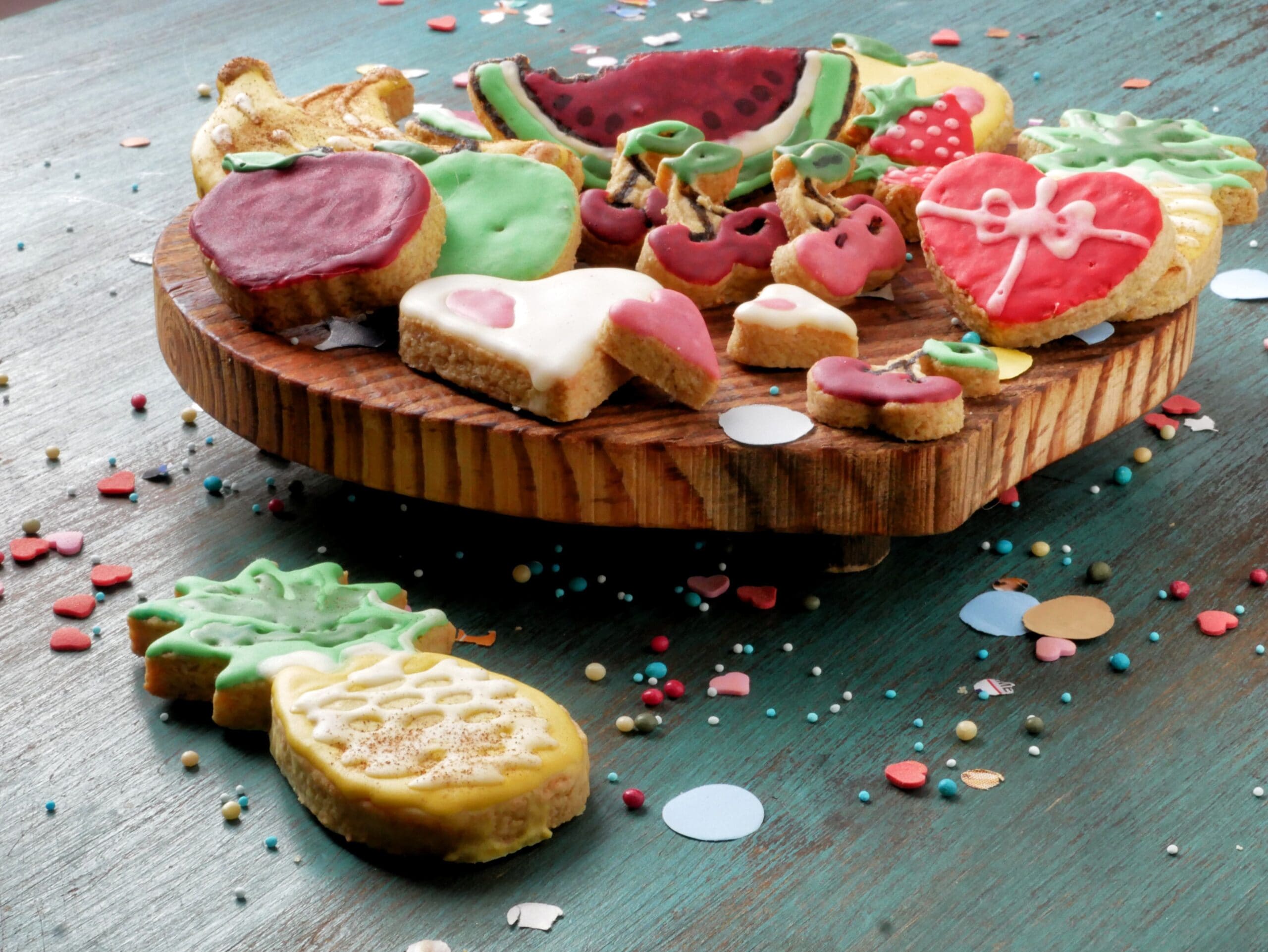 Galletas de carnaval coloridas