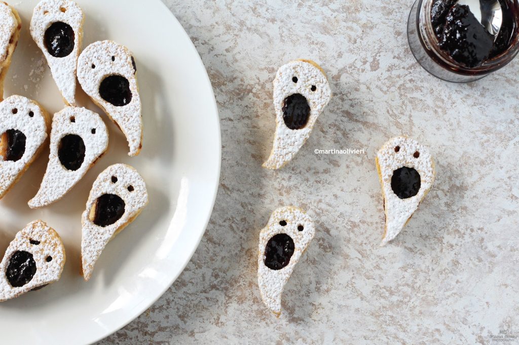 Galletas fantasmas de Halloween