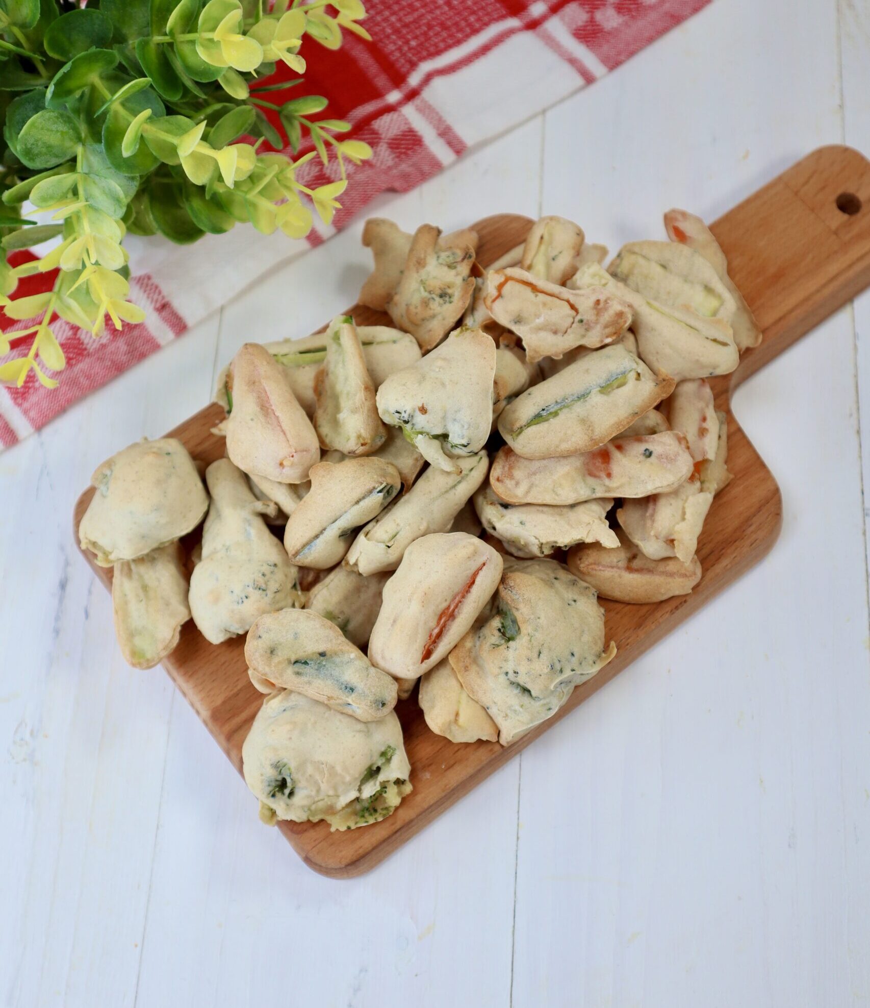 Verduras en tempura en freidora de aire