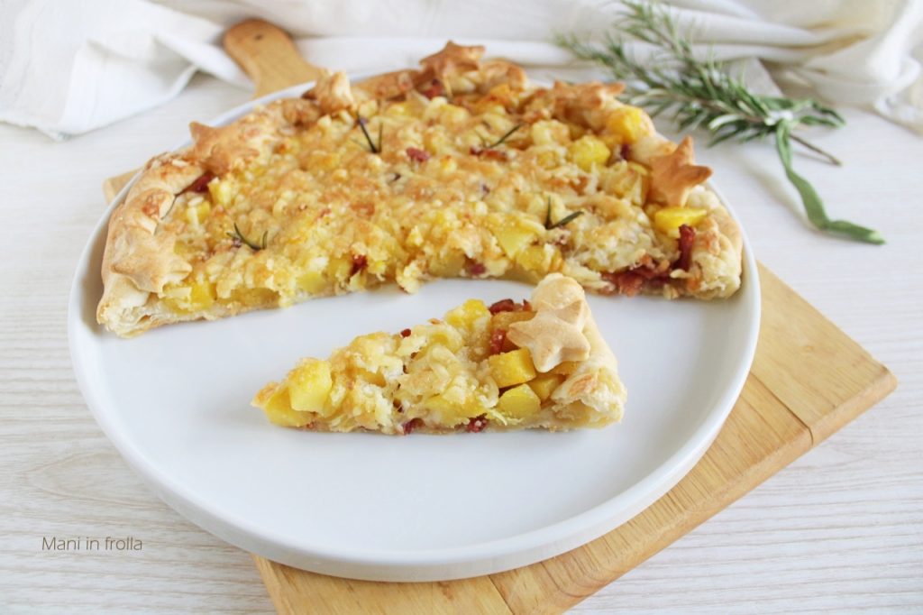 Tarta salada de Patatas y Speck