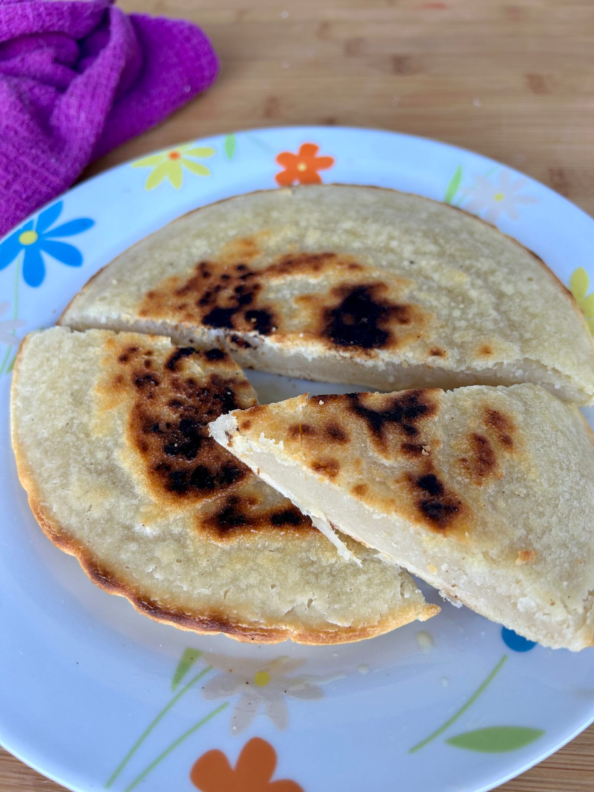 Tortita de masa en sartén