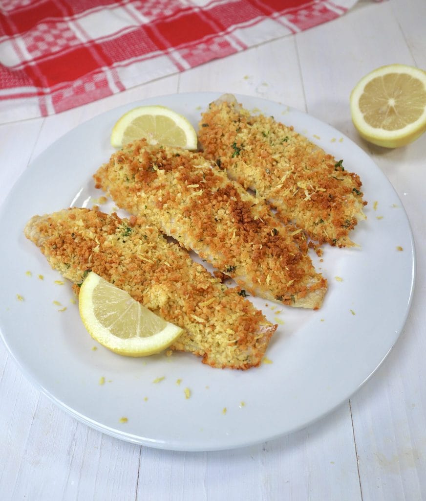 Filetes de bacalao gratinados en freidora de aire