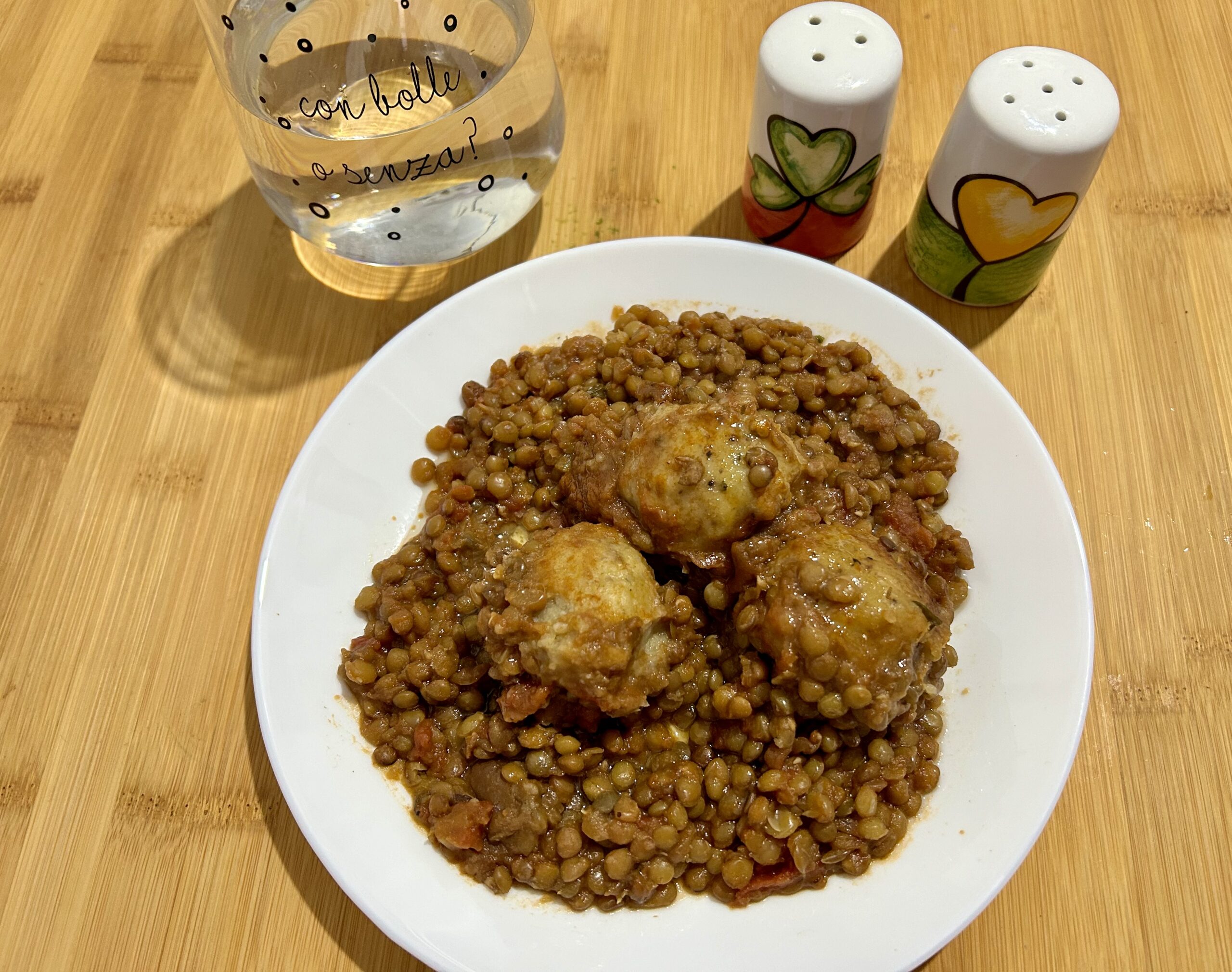 Albóndigas veganas con lentejas