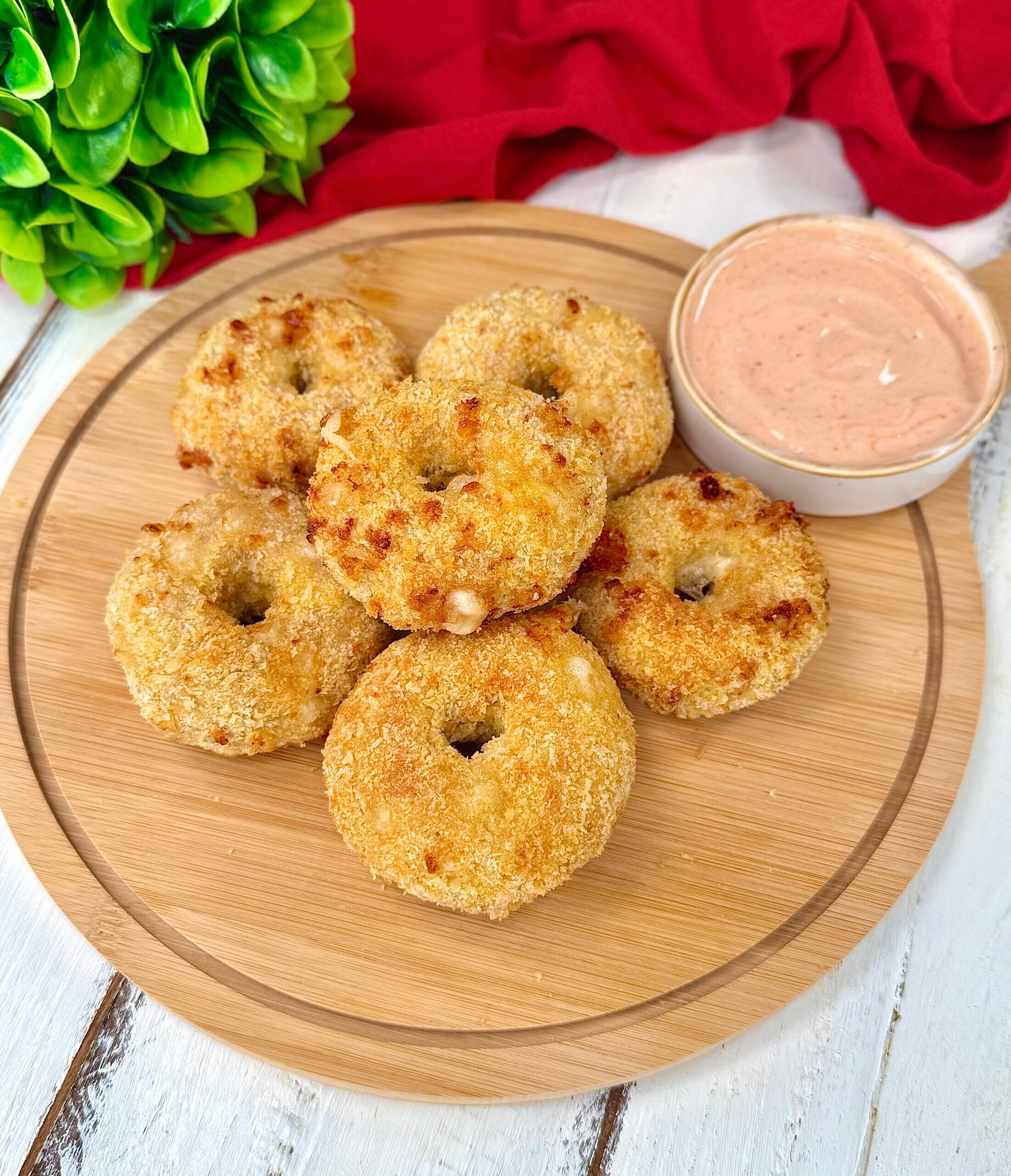 Donuts de pollo en freidora de aire