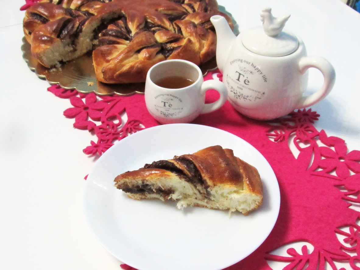 Flor de Nutella con masa madre