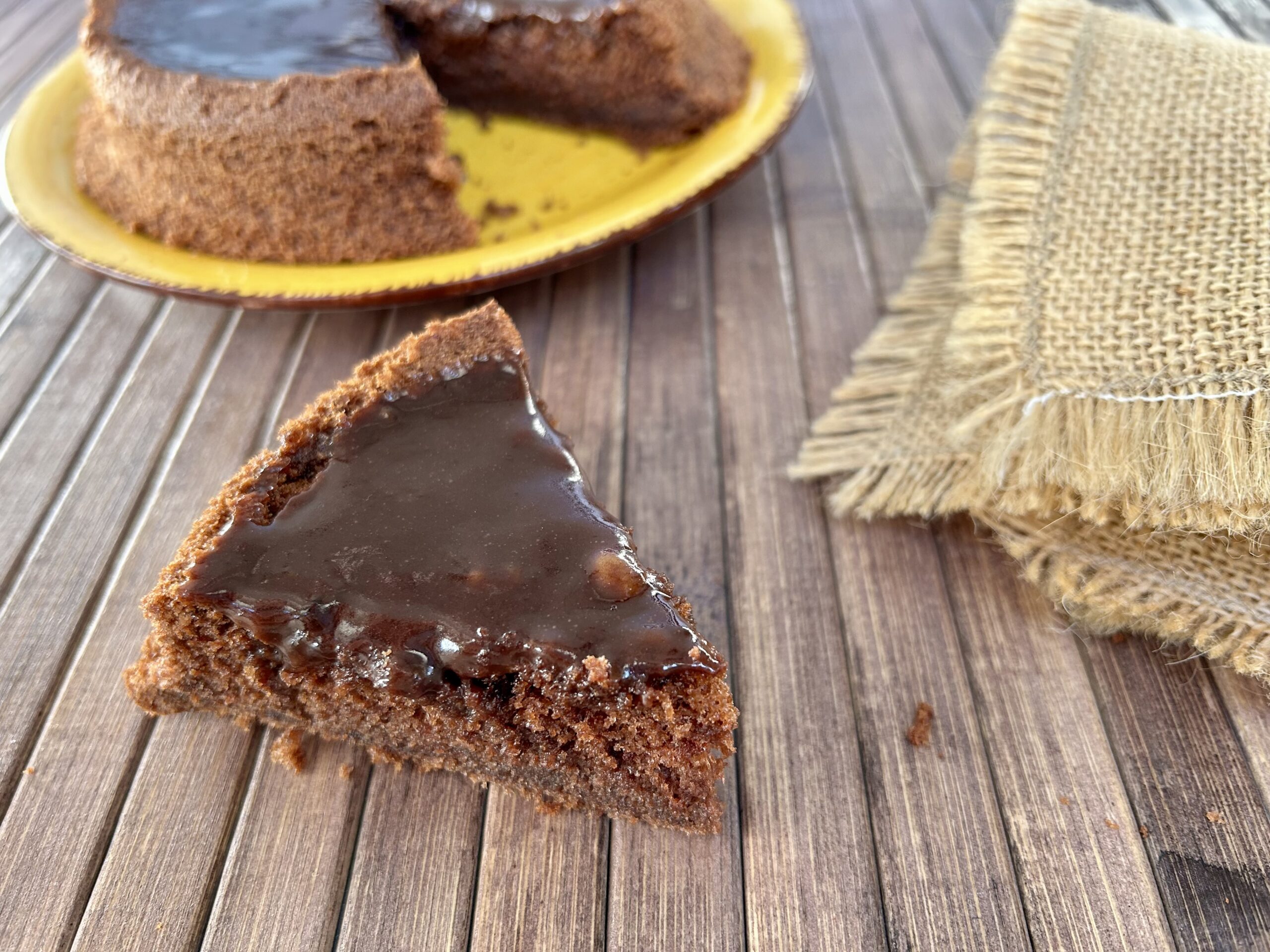 Tarta al vino tinto o tarta borracha