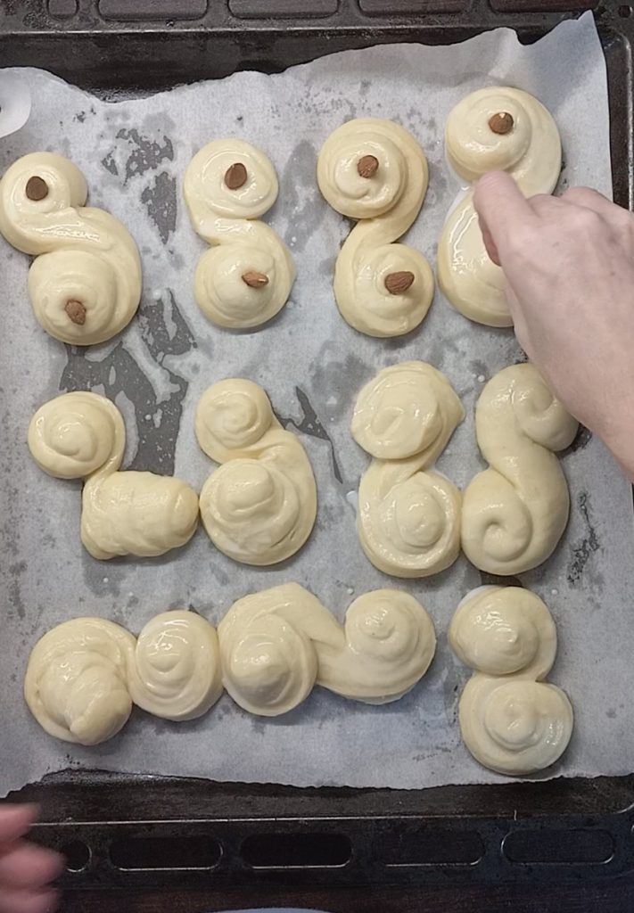 Los lussekatter fermentando