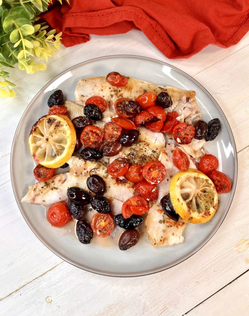 Bacalao a la mediterránea en freidora de aire
