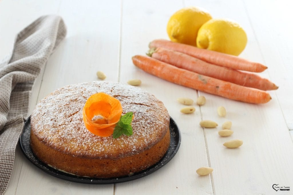 tarta de zanahorias y almendras vegana