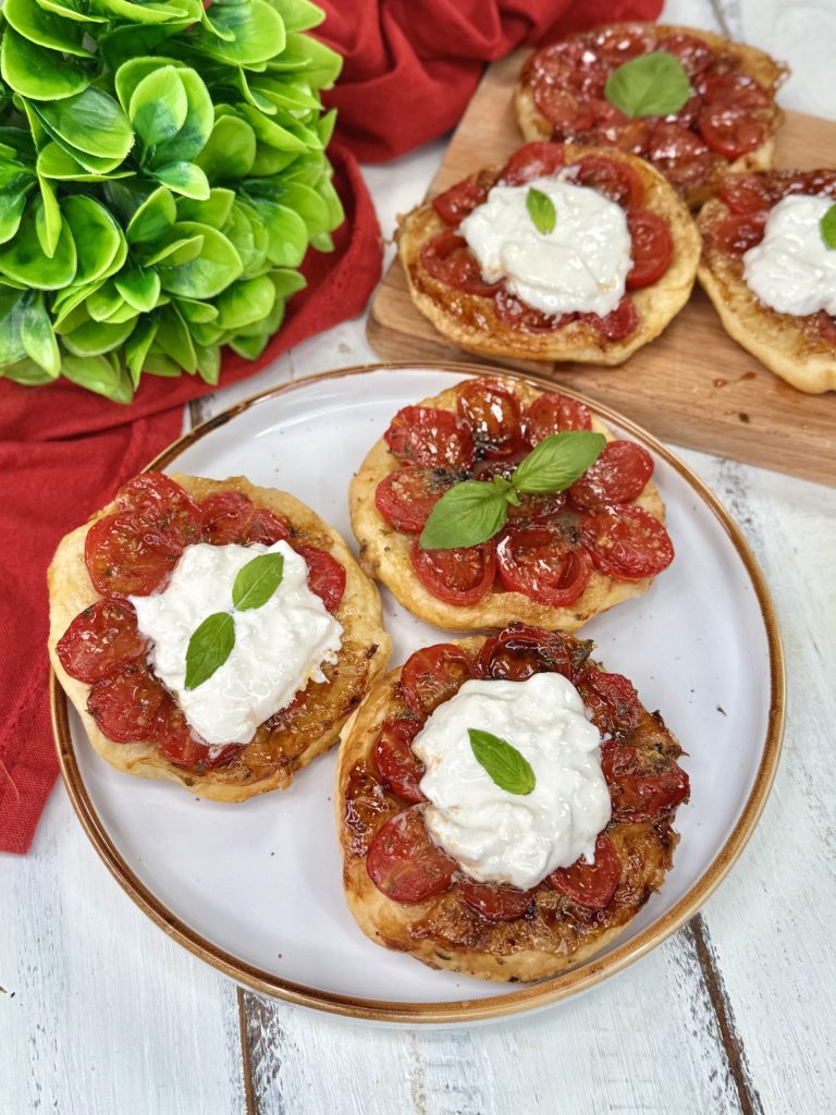 Mini tarte tatin de tomatitos