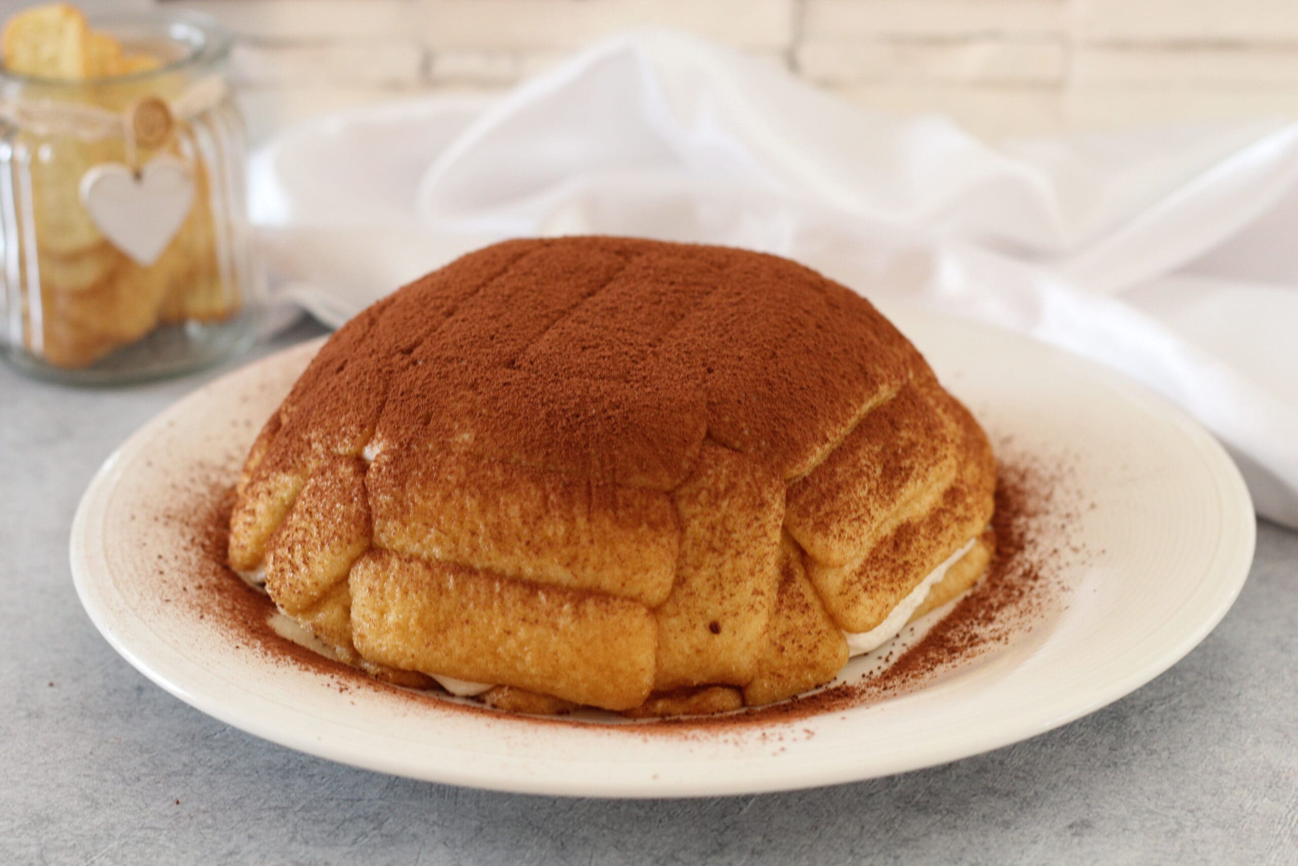 Zuccotto de pavesini nata mascarpone y Nutella