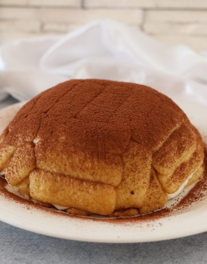 zuccotto de pavesini nata mascarpone y Nutella