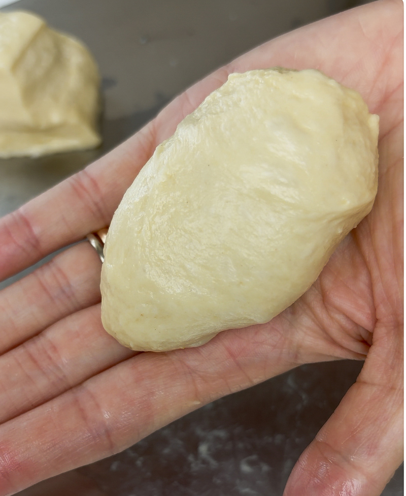 masa en forma de salchicha