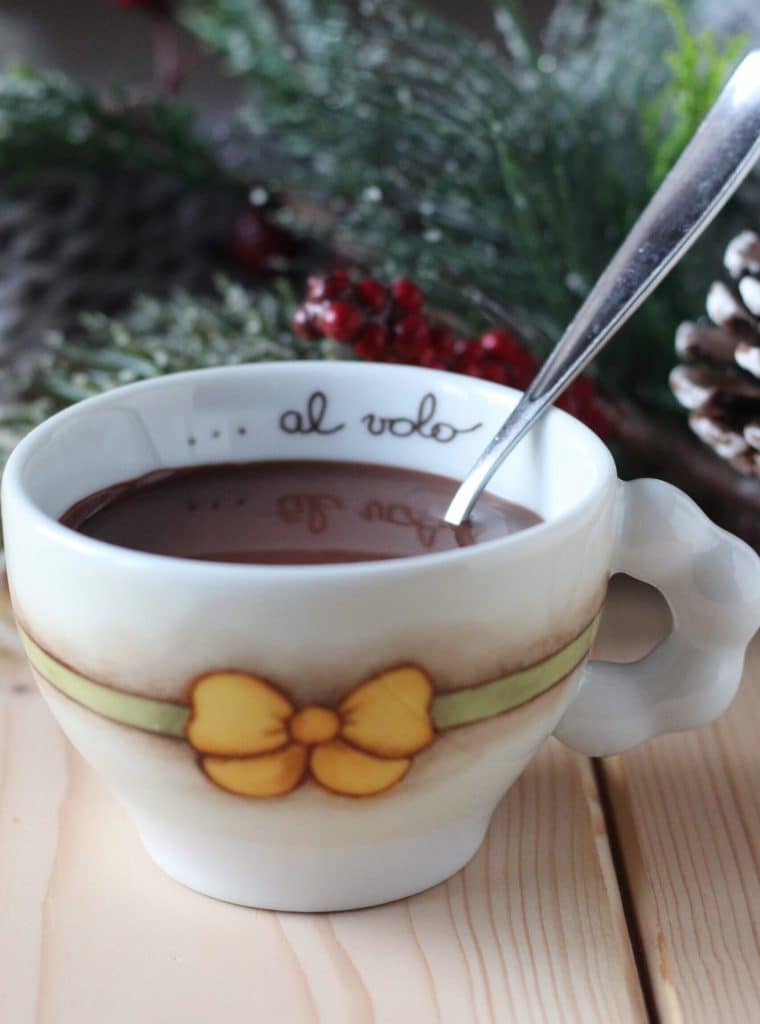 chocolate caliente espeso