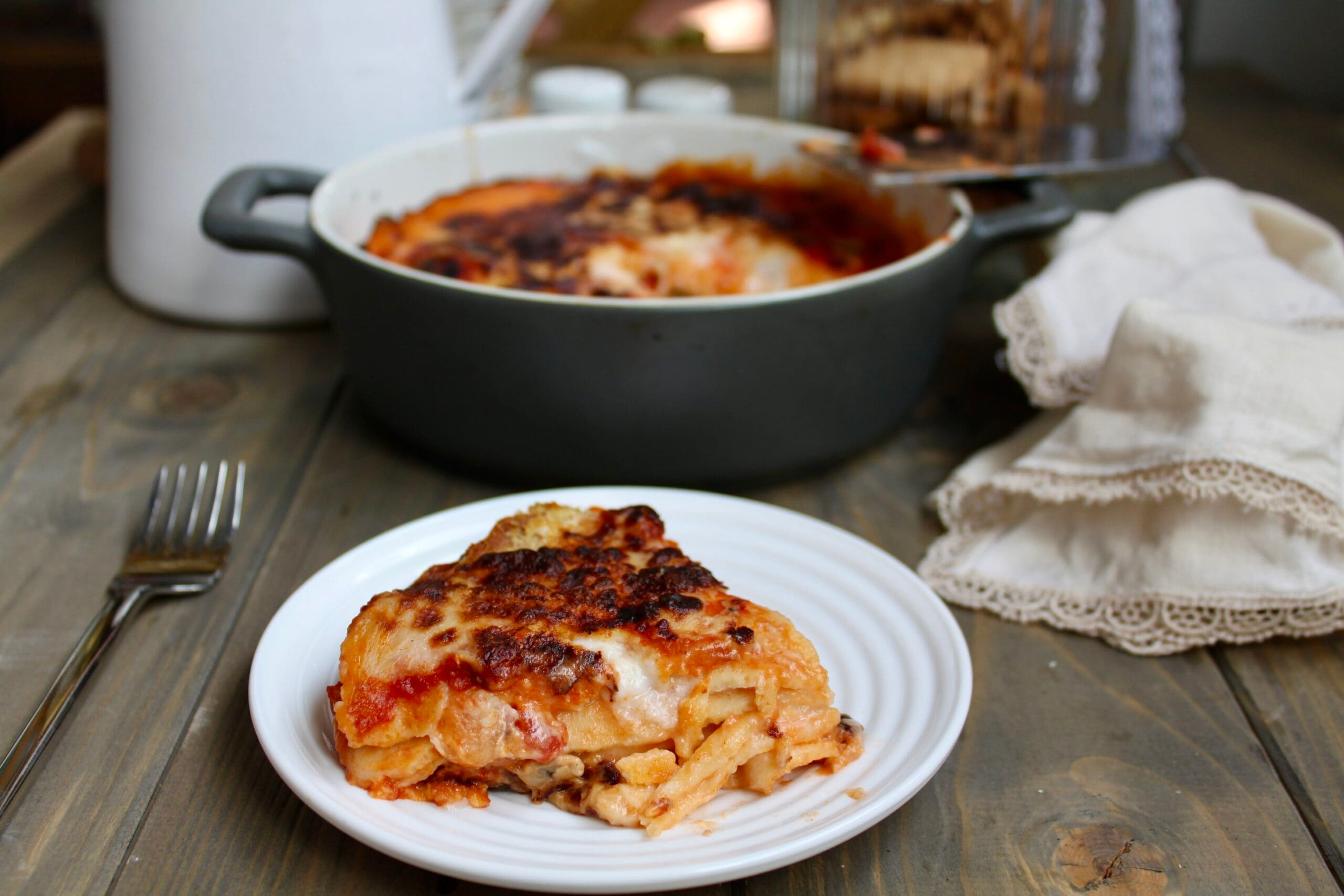 Lasaña rápida con crepes