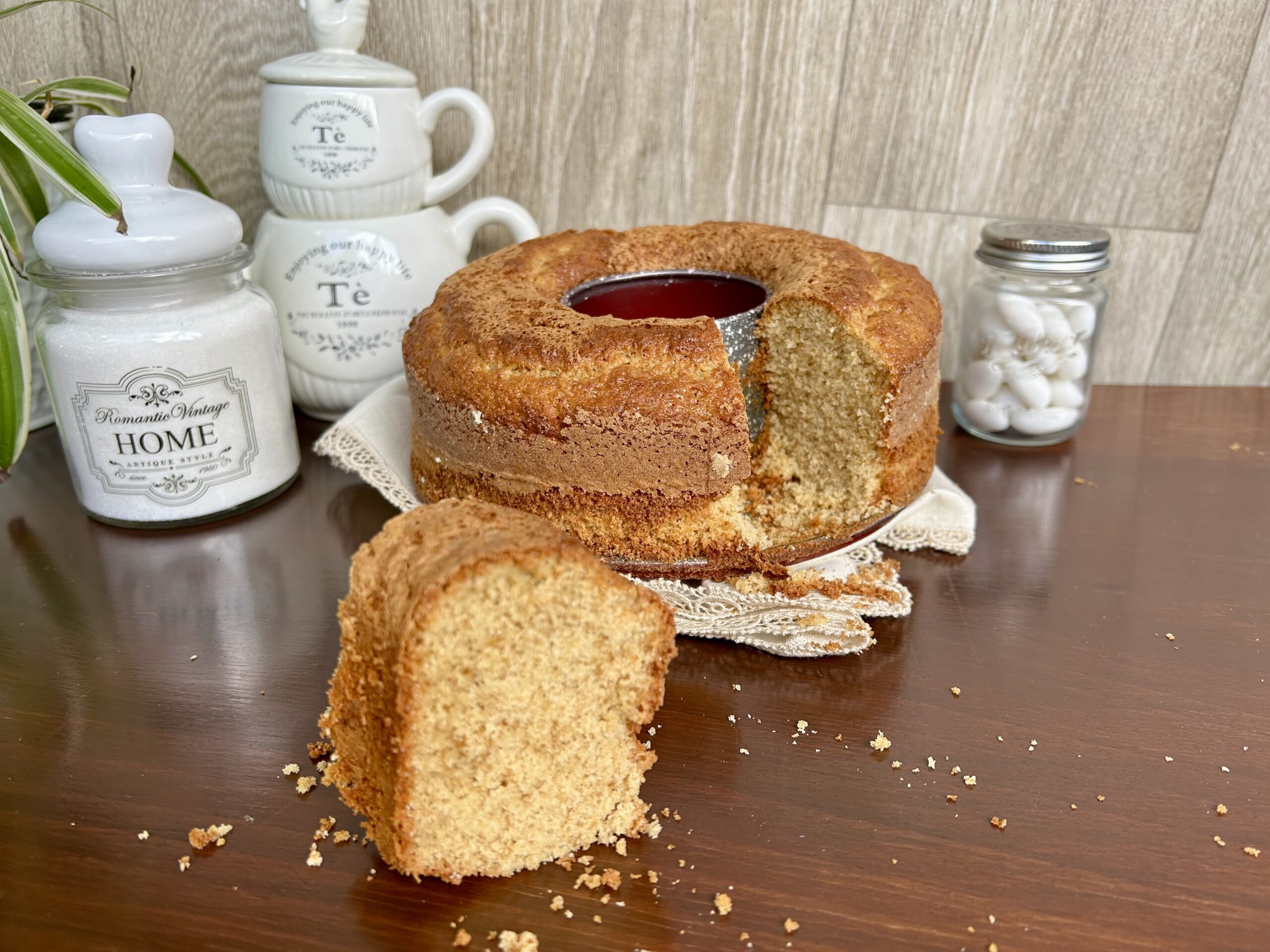 Bizcocho con harina de avena sin lactosa