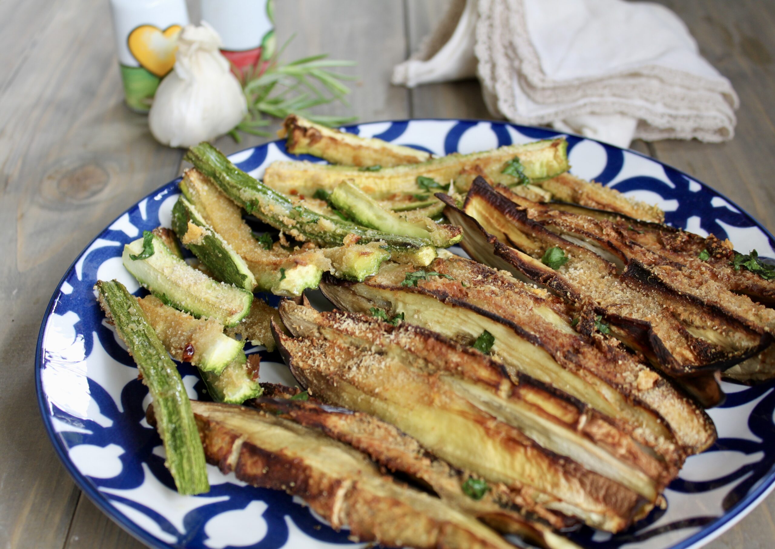 Verduras gratinadas en freidora de aire: fáciles y crujientes
