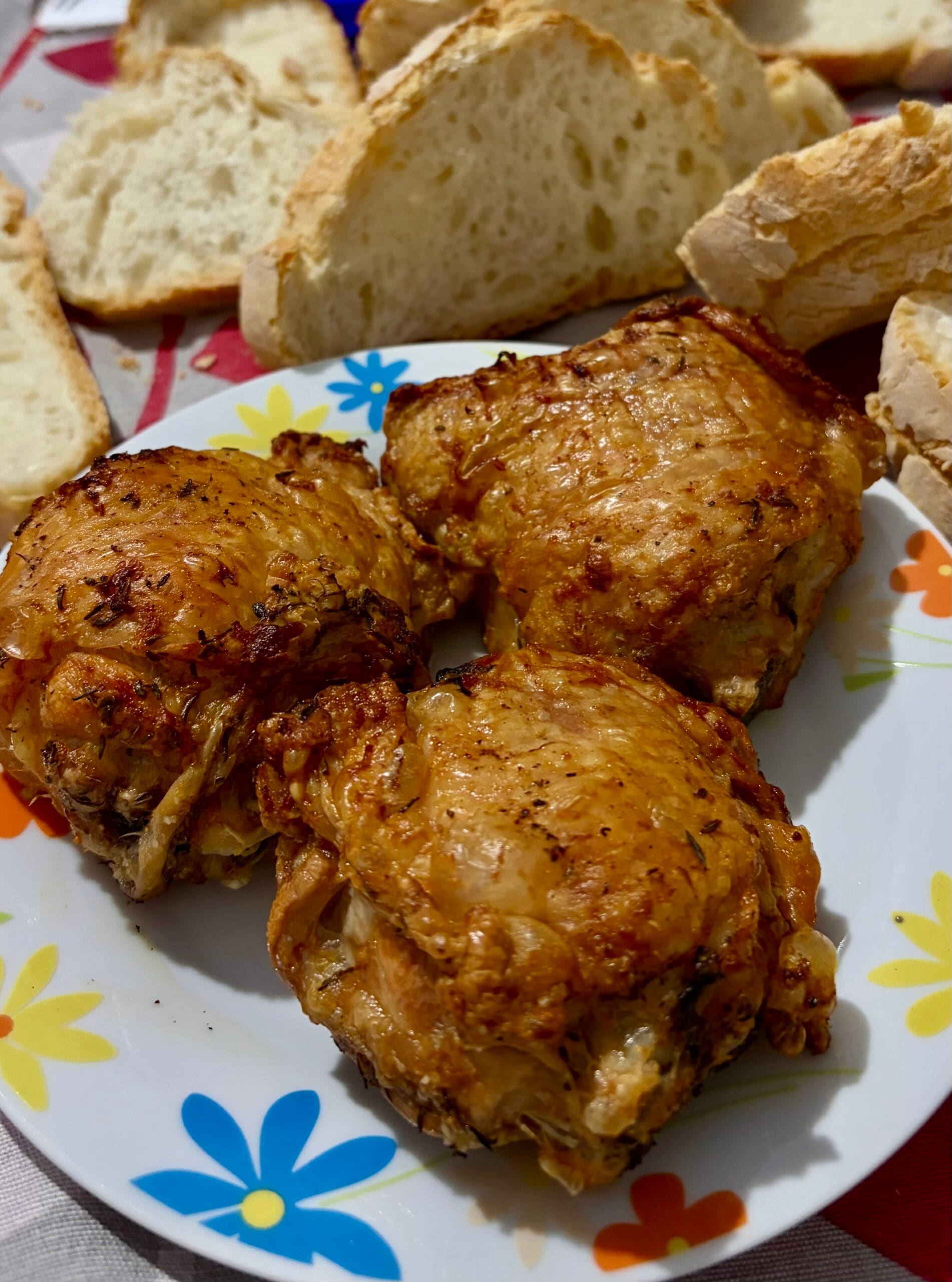 Muslos de Pollo Crujientes en Freidora de Aire