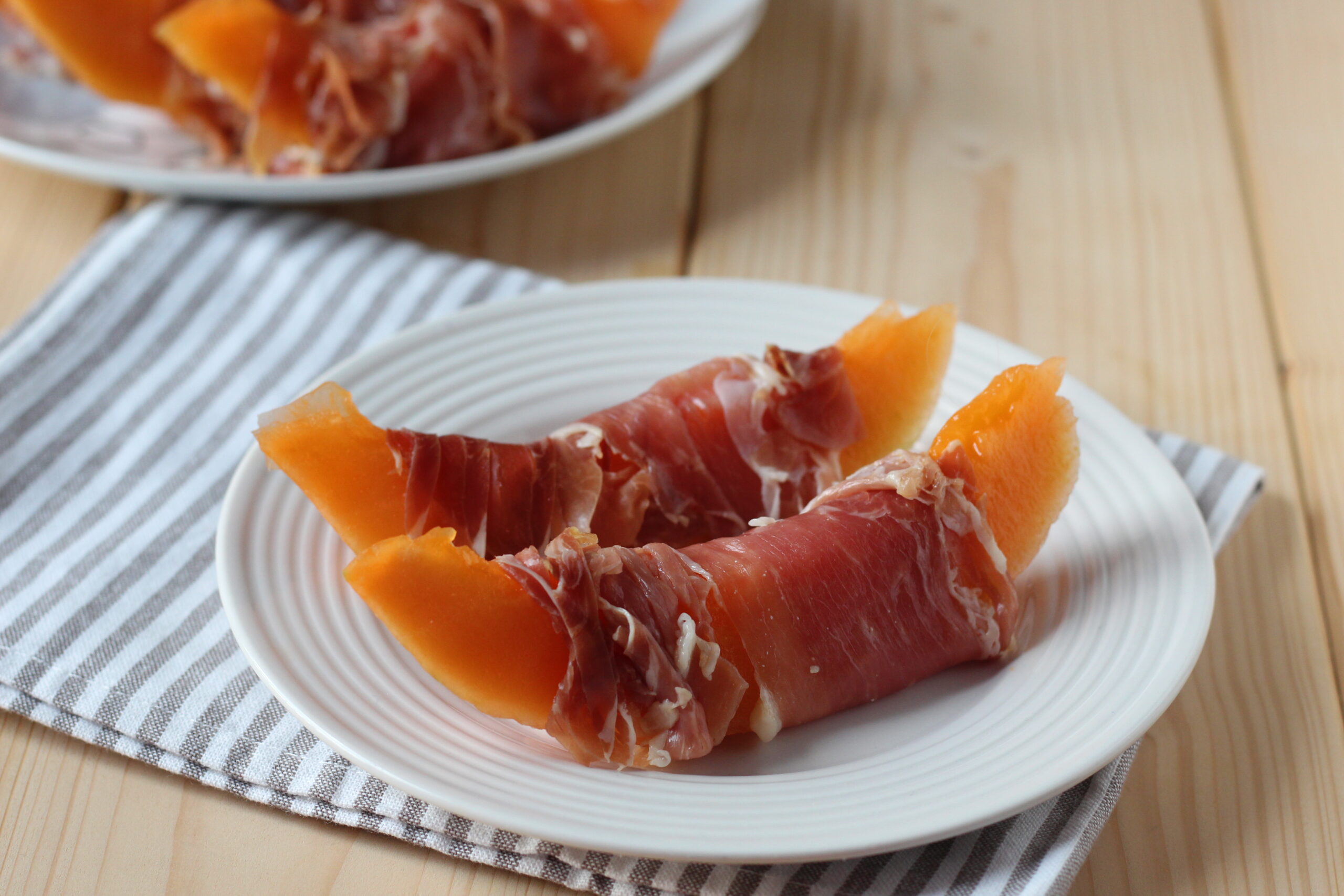 Jamón serrano y melón