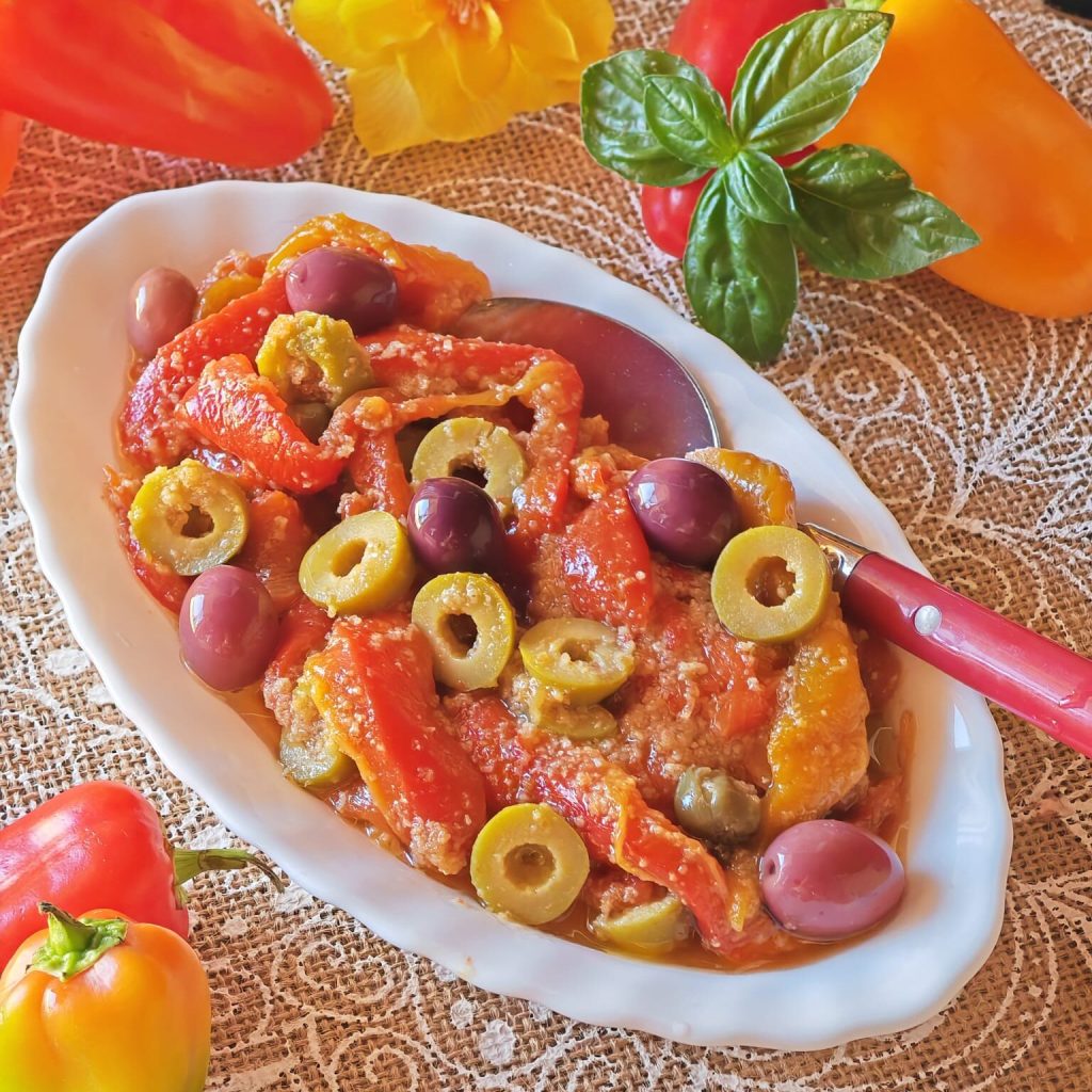 Pimientos gratinados