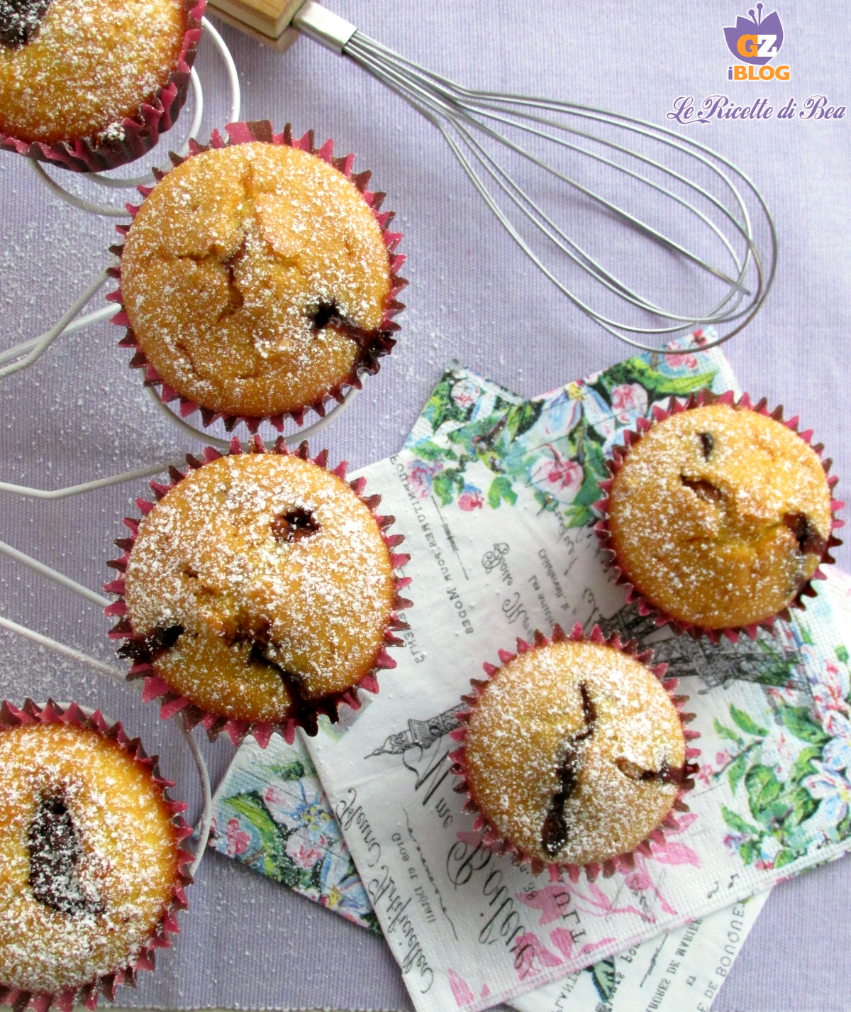 Muffins con Coco y Nutella