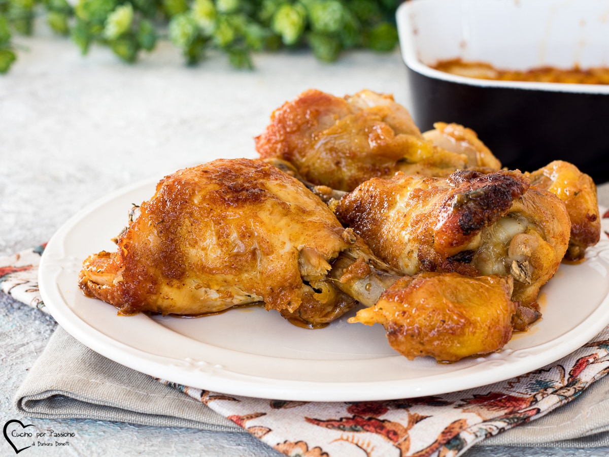 MUSLOS DE POLLO A LA PIMENTÓN AL HORNO