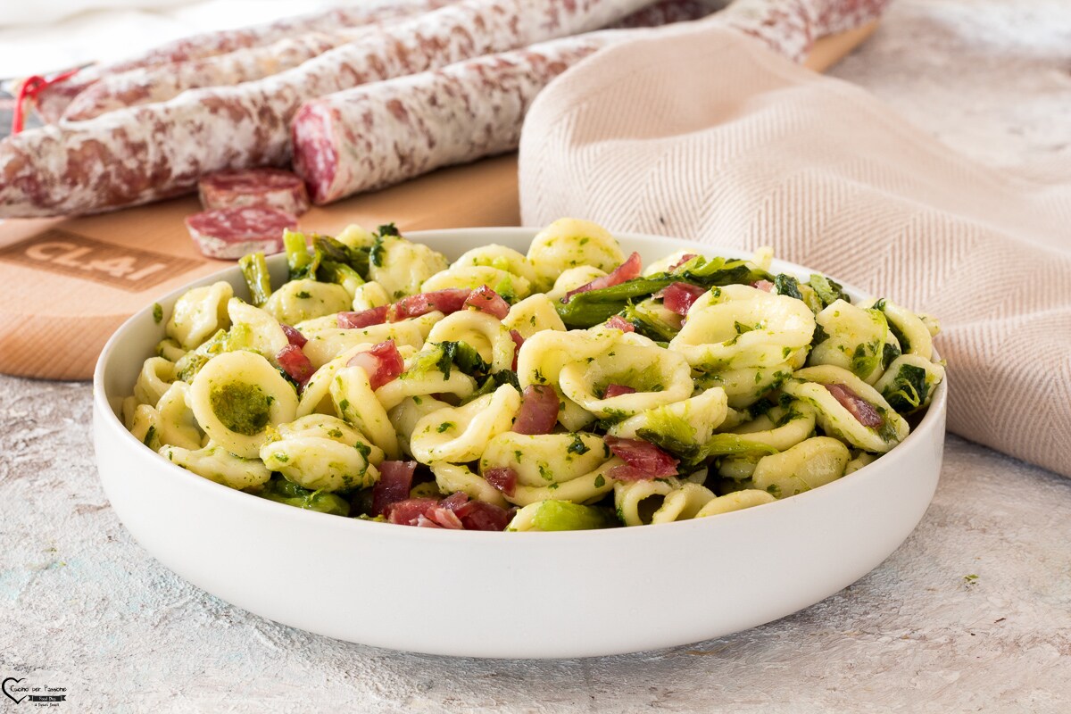 ORECCHIETTE CON BRÓCOLI Y SALCHICHA CURADA CLAI