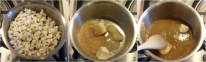 palomitas de maíz caramelizadas receta verdadera como las del cine snack palomitas al caramelo el grano de maíz 1 hacer estallar las palomitas