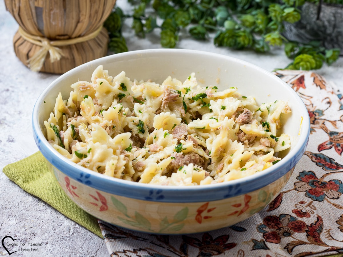 PASTA FRÍA ATÚN Y LIMÓN