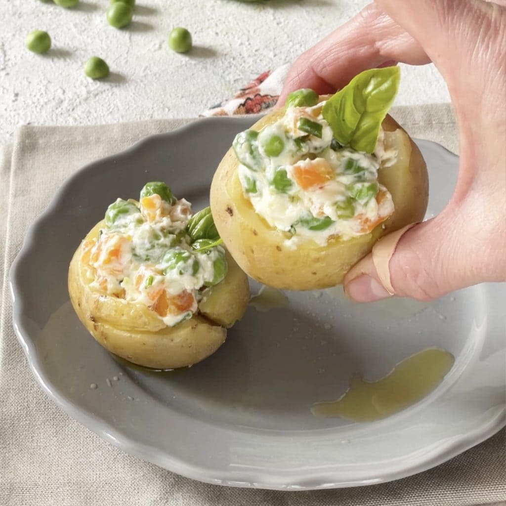 Patatas rellenas vegetarianas