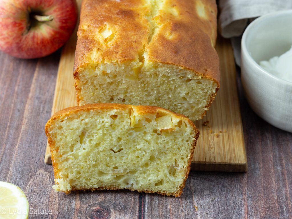Plumcake de manzanas y Yogur Griego
