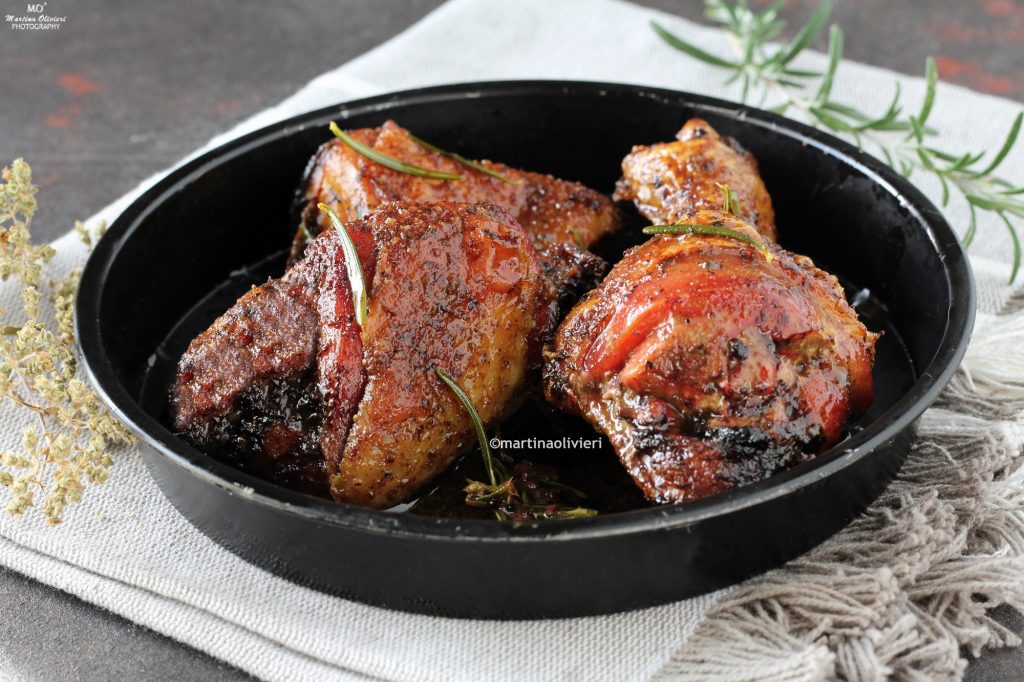 Pollo al curry al horno